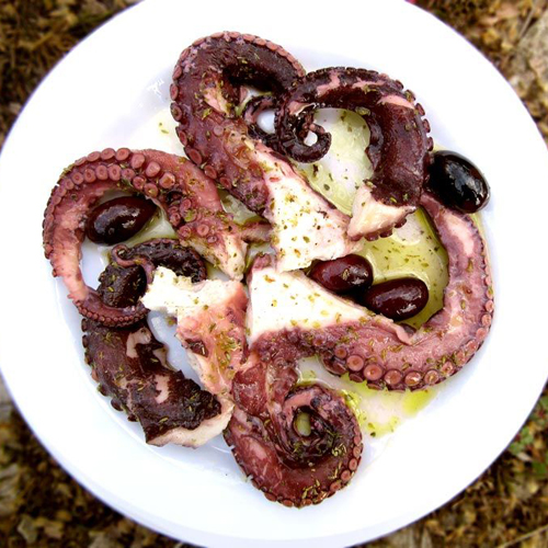 Octopus Marinade (S) - Appetizers, Olive, Aperitive, Pickup, Delivery, Restaurant Decebalus